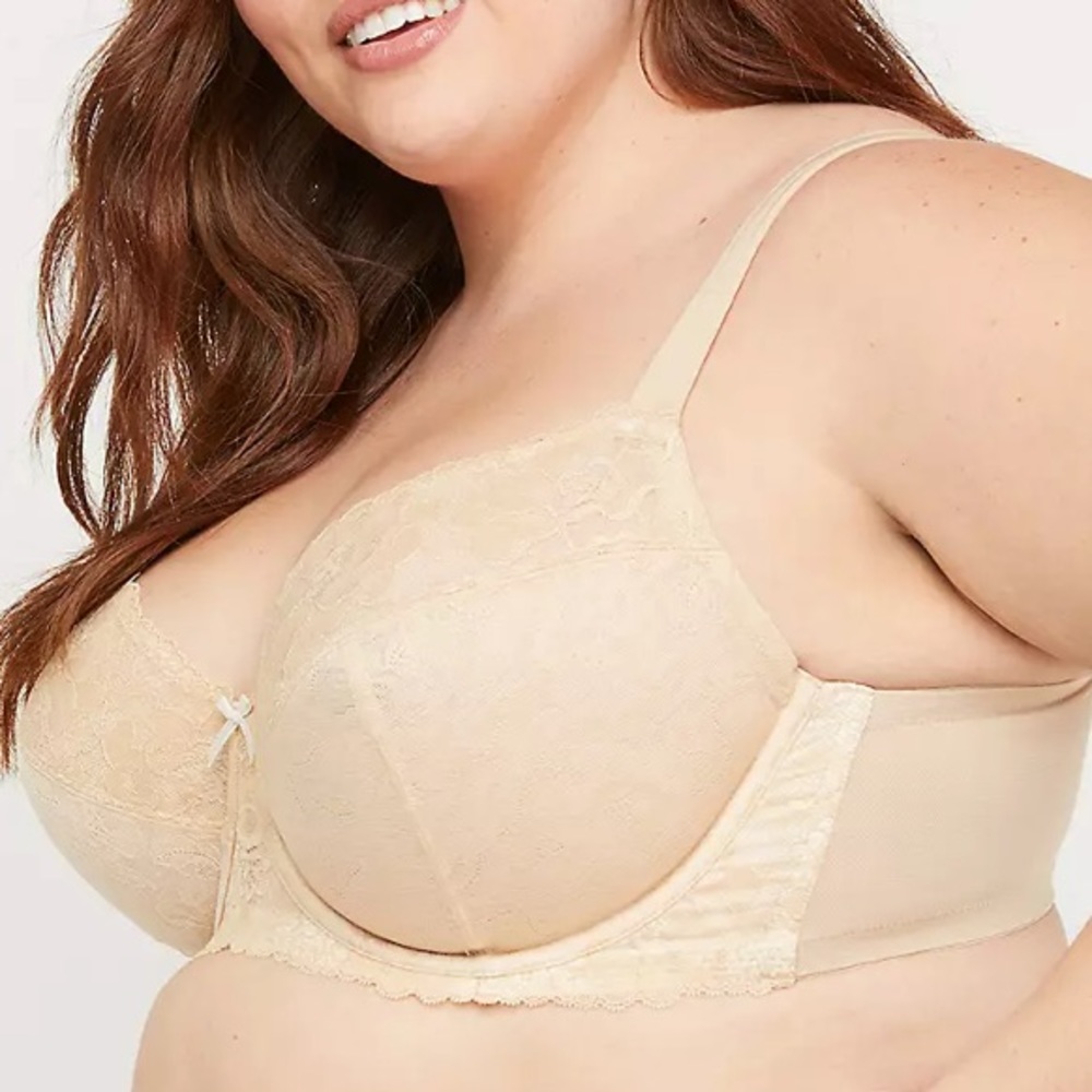 Nwt Lace Unlined Full Coverage Bra - image 1
